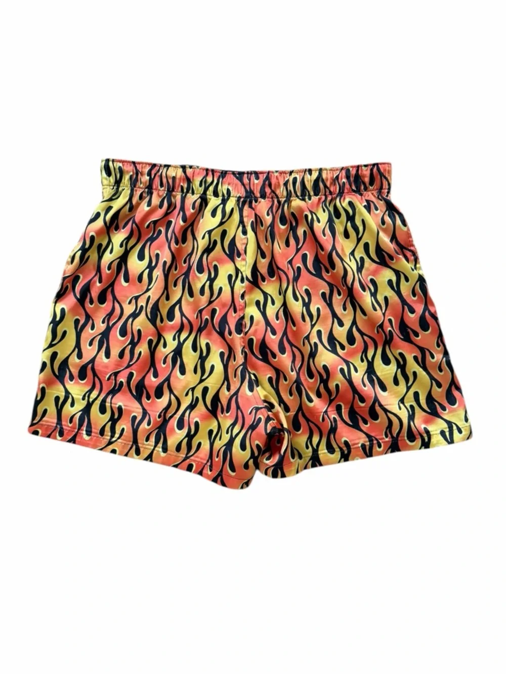 AEO American Eagle Flames Satin Pocket Boxer Shorts